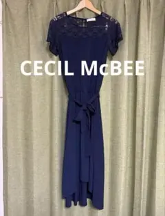 CECIL McBEE セシルマクビー　ドレス　ワンピース　ネイビー