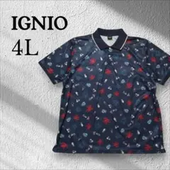 極美品　IGNIO ポロシャツ 4L カラフルオーバーサイズ