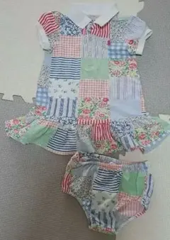 Ralph Lauren パッチワークワンピース 12M