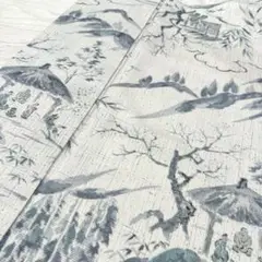 紬 素敵な染柄 着物 正絹 袷 広衿 RK-5730