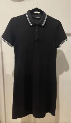黒 ポロワンピース