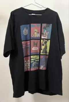 Star Wars グラフィックTシャツ ブラック マルチパネルプリント