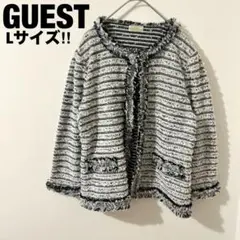 GUEST JOCONDE 極美品☆ ツイードジャケット 大きいサイズ L