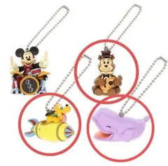 東京ディズニーリゾート　カプセルトイ　キーチェーン　プルート　ヘンリー　ホイール