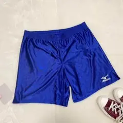 ※ワケあり《ミズノ》メンズ ハーフパンツ【L】ブルー サッカー ブルー