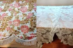 アップライトピアノ用【花柄トップカバー＆ひまわり総レースフルカバー】セット