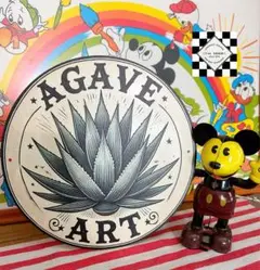 ブリキ看板　アガベ③ アメリカン雑貨　多肉植物　ドライガーデン　ガレージ