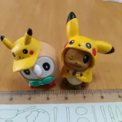 レア❤️ モクローのポンチョを着たピカチュウ ポケモンセンタートウホク 限定 ポケモンセンター限定 2017年 モクローのポンチョを着た