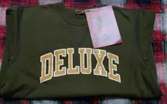 新品 Deluxeware オリーブグリーン スウェットシャツ XL