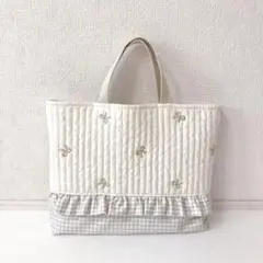 レッスンバッグ ヌビ　リボン刺繍
