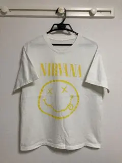 00s NIRVANA 1992 SMILE Tシャツ 白　L