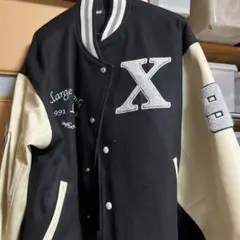 XLARGE スタジャン L 黒/クリーム