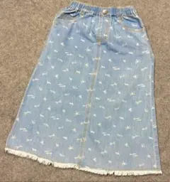 【INSECT COLLECTION 】夏デニム生地 120〜130cmスカート