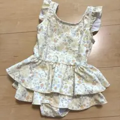 テータテート花柄フリル水着 95㎝
