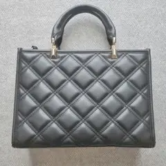 GRL ショルダーバッグ ハンドバッグ キルティングバッグ ブラック