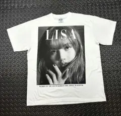 LISA BLACKPINK WHITE リサーブラックピンク Tシャツ