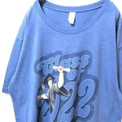 オルターナティブ クラスオブ2022 ロゴ Tシャツ くすみブルー青 L古着