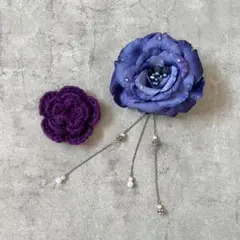 先着順❣️フラワーかんざし2点セット