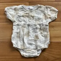 tete a tete 花柄ロンパース 半袖 70