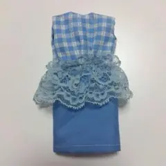 リカちゃん人形など 着せ替え ギンガムチェック　タイトスカート ノースリーブ