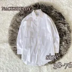 NACKSHELDY カッターシャツ（38-76/S〜M相当）白シャツ　清潔感