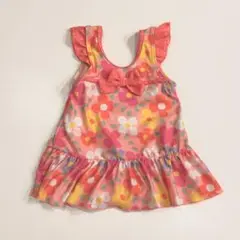 【美品】 花柄　水着　80cm