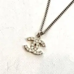 【美品】CHANEL A28942 ラインストーン ココ ネックレス