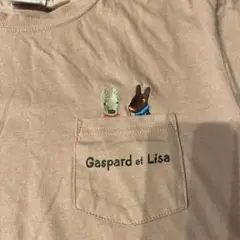 リサとガスパール　Tシャツ　ピンク LLサイズ