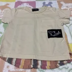 異素材デザイン　サラサラ快適　Bebe Petits pois Vert 80
