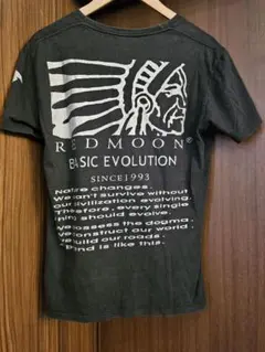 RED MOON Tシャツ サイズL レッドムーン レザー　黒　インディアン