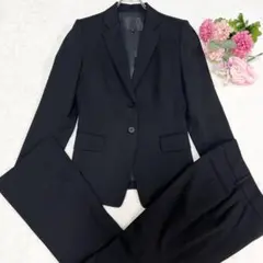 美品 アンタイトル ブラック 2B フォーマル パンツ スーツ セットアップ