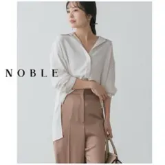 【美品】 ノーブル 近年モデル シャツ ブラウス レギュラーカラー