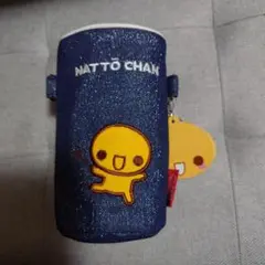 なっとうちゃん　デニム　ペットボトルホルダー