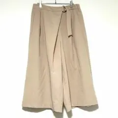 n0610【スラットジール】ワイドパンツ　ガウチョパンツ　ワンタック　クロップド