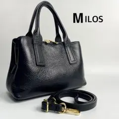 MILOS ミロス 2WAY ハンドバッグ ショルダーバッグ レザー