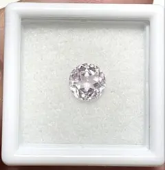 クンツァイト 約1.6ct ほぼ7ミリ ラウンド　日独のソーティング付
