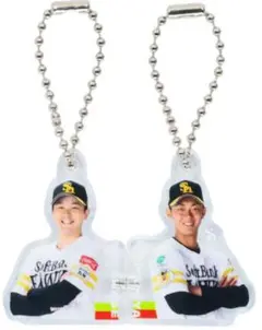 今宮選手&川瀬選手 鷹の遊撃手 ニコイチマグネットキーチェーン