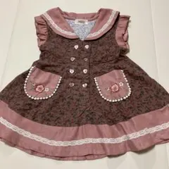 Souris 花柄ワンピース 90cm