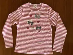 KUMIKYOKU ストライプ 長袖カットソー 140