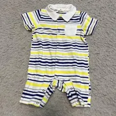 ストライプロンパース サイズ80