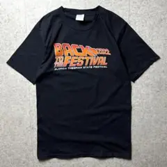 アメリカ古着　パロディ　バックトゥザフューチャー　イベント　演劇　黒　S