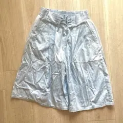 水色ストライプ140サイズパンツ