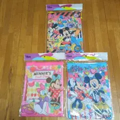 【新品未開封】ディズニー ミッキーと仲間たちの大型巾着袋　柄違い3枚セット