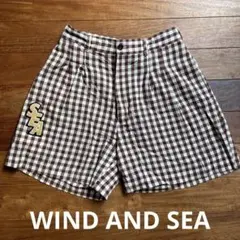 WIND AND SEA チェック柄ショートパンツ 美品