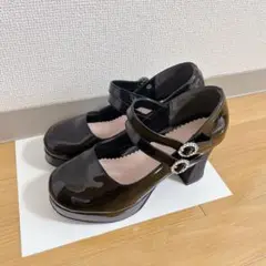 ヨースケ 厚底パンプス LL 24.5-25センチ