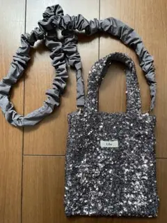 uhr ミニスパンコールバッグ　シルバー