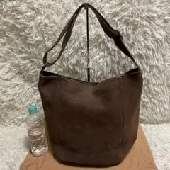 コーチ coach ヴィンテージ ワンショルダーバッグ 茶 ムートン感 調整