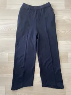 FROLENT ［32］ネイビー　ワイドストレッチパンツ
