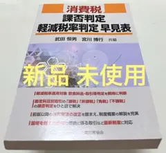 消費税 課否判定・軽減税率判定早見表