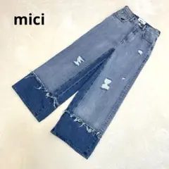 【美品】ROSE BUD／ローズバッド／mici／ダメージデニムパンツ／S 67ce015-29667-02b.jpg